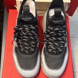 Valentino Garavani Black and White Men's Sneakers
